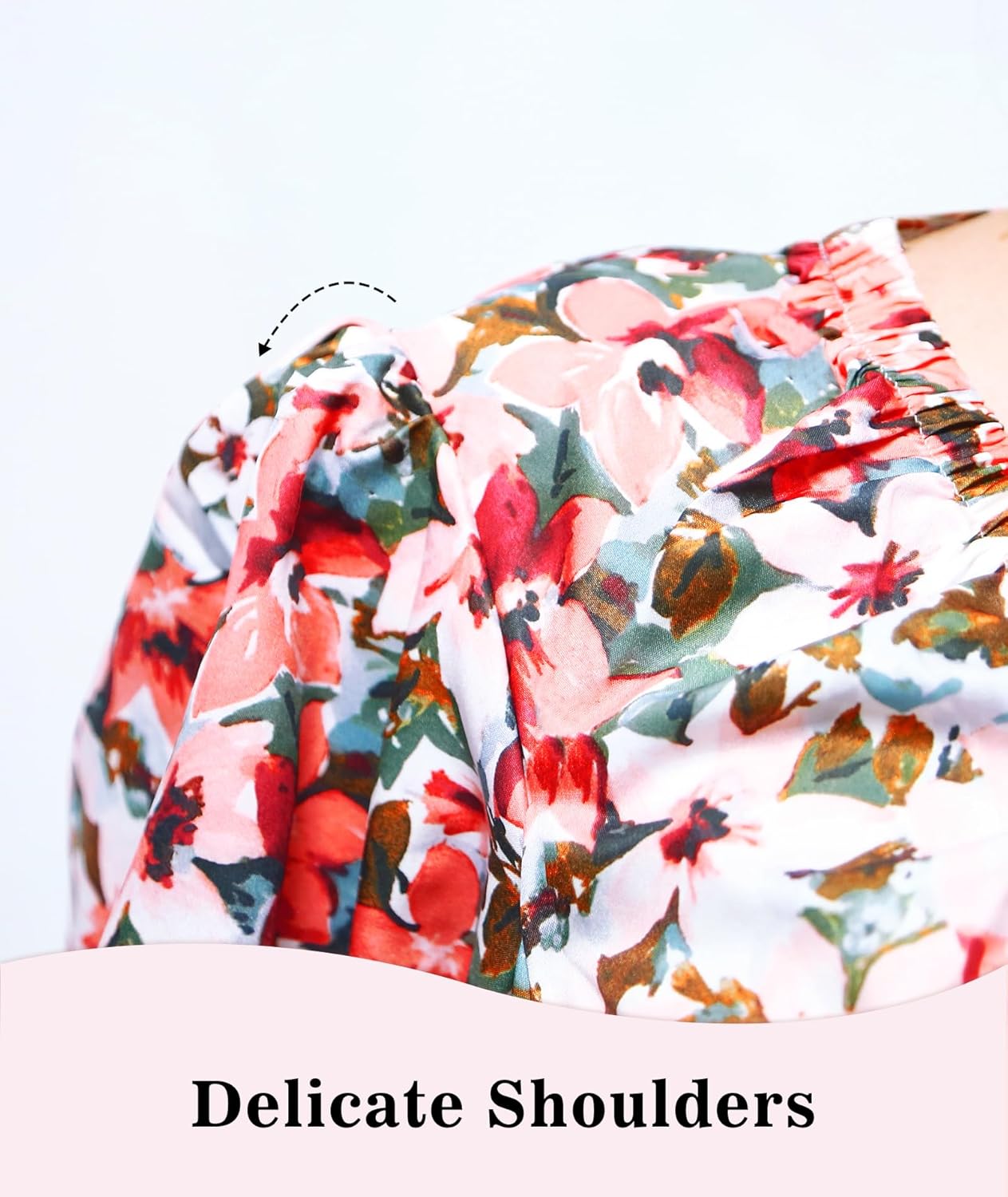 2025 Boho Floral Dresses Long Sleeve Dress for Women V Neck Sundress Casual Dress for Women Outing & Daily - Image 6