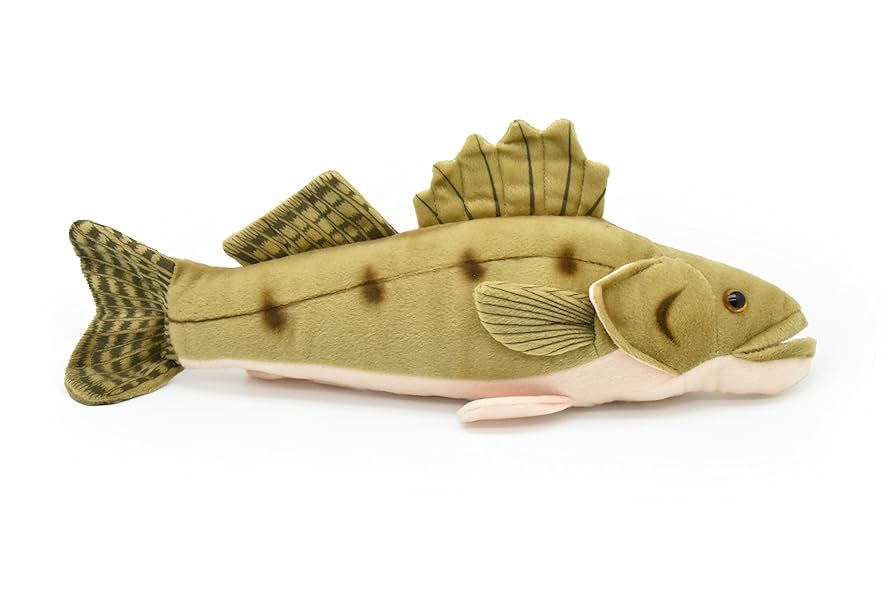 Amazon.co.jp: ウォールアイ、魚、本物そっくり、ぬいぐるみ