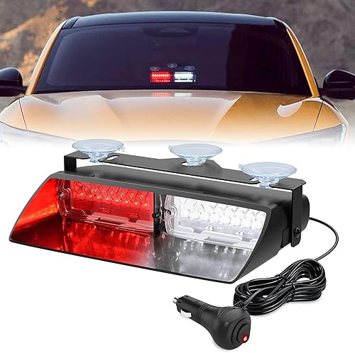 Miniatura 9 de Nilight Luces estroboscópicas de emergencia, luces intermitentes de seguridad de advertencia de peligro del parabrisas con ventosas, luces