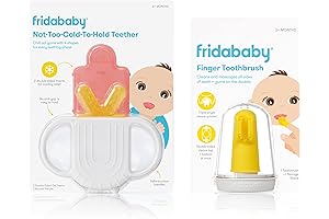 Frida Not Too Cold to Hold Teether + SmileFrida Finger Toothbrush