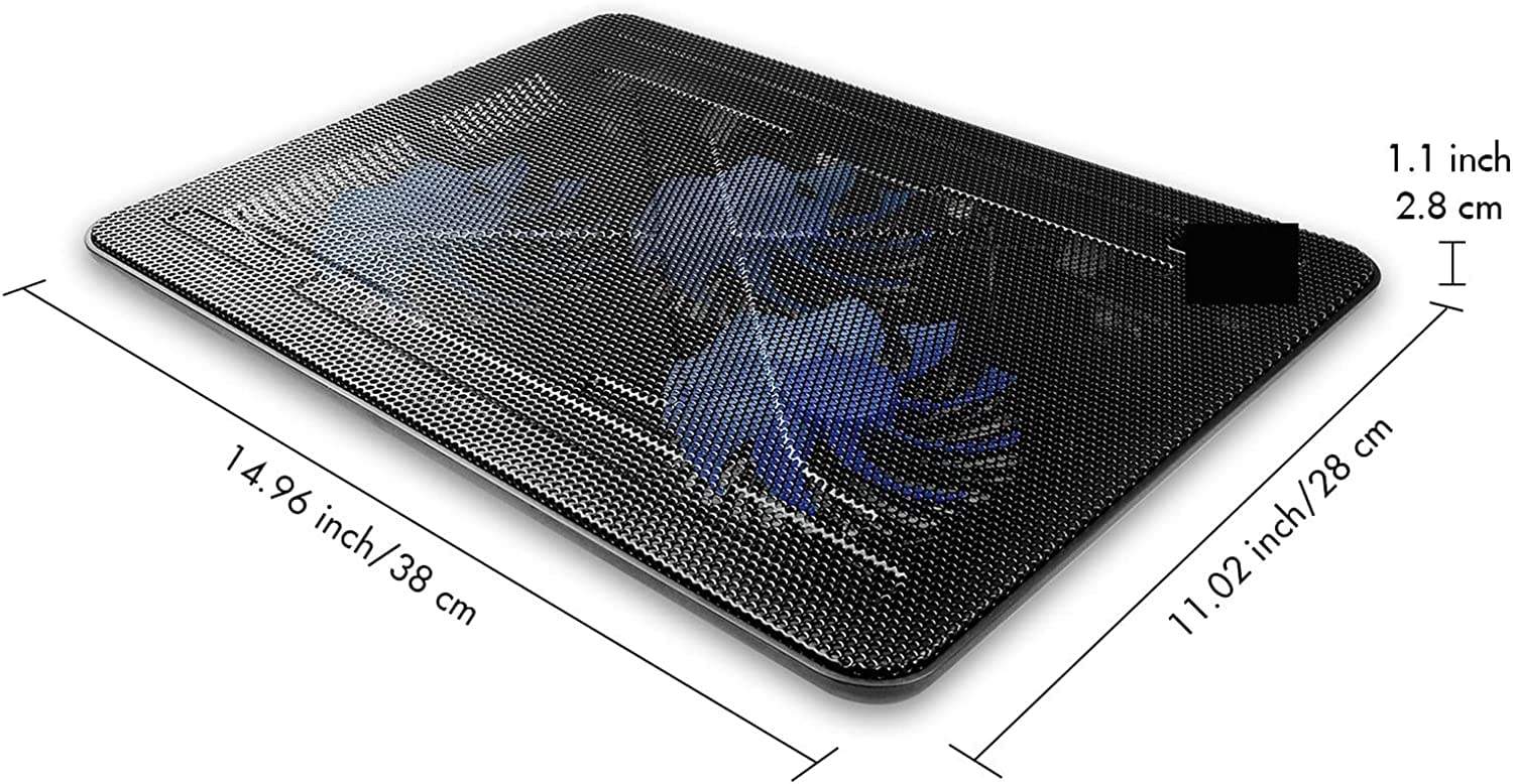 Base di raffreddamento da Gaming USB Laptop Cooler Cooling Pad Ultra-sottile Portatile 3 Ventole Mute per PC Notebook