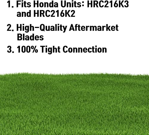 Miniatura 7 de All That Garden Cuchilla de repuesto para cortacésped, compatible con Honda HRC216K2  72511-VK6-000, 72531-VK6-010 (juego)