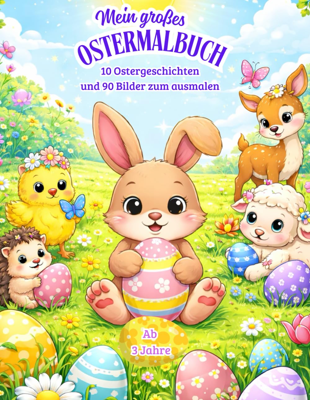 Ostern im Zauberwald – Oster-Malbuch für Kinder ab 3 Jahren: Mein großes Oster-Malbuch ab 3 Jahren