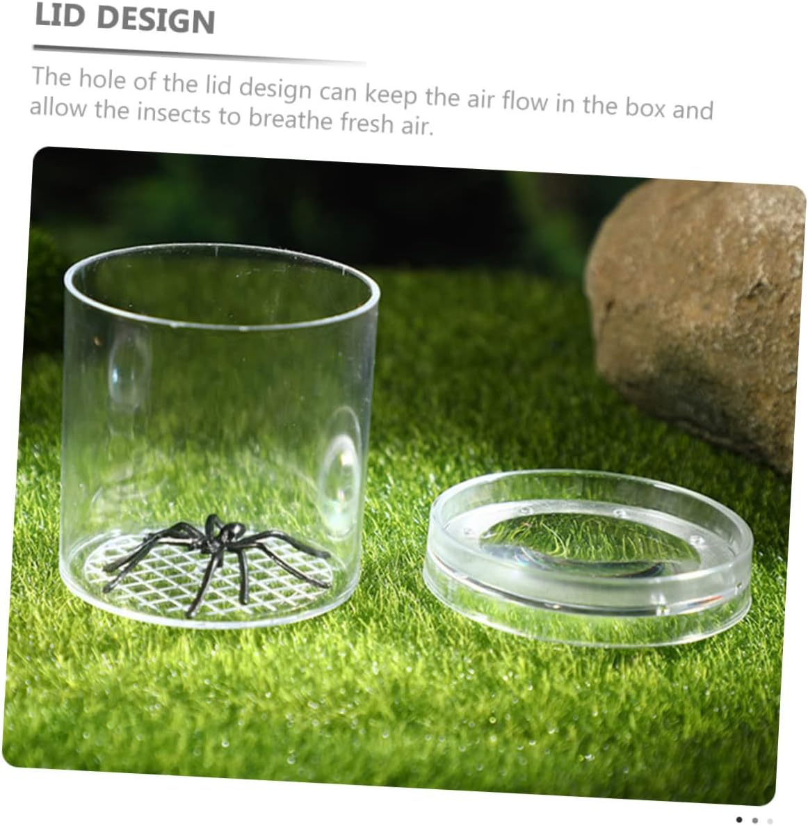 DECHOUS 5Pcs Portable Multi Function Magnifier Boxes for Lightweight Insect Observation Jars for Nature Exploration Collection Kit for Adventures