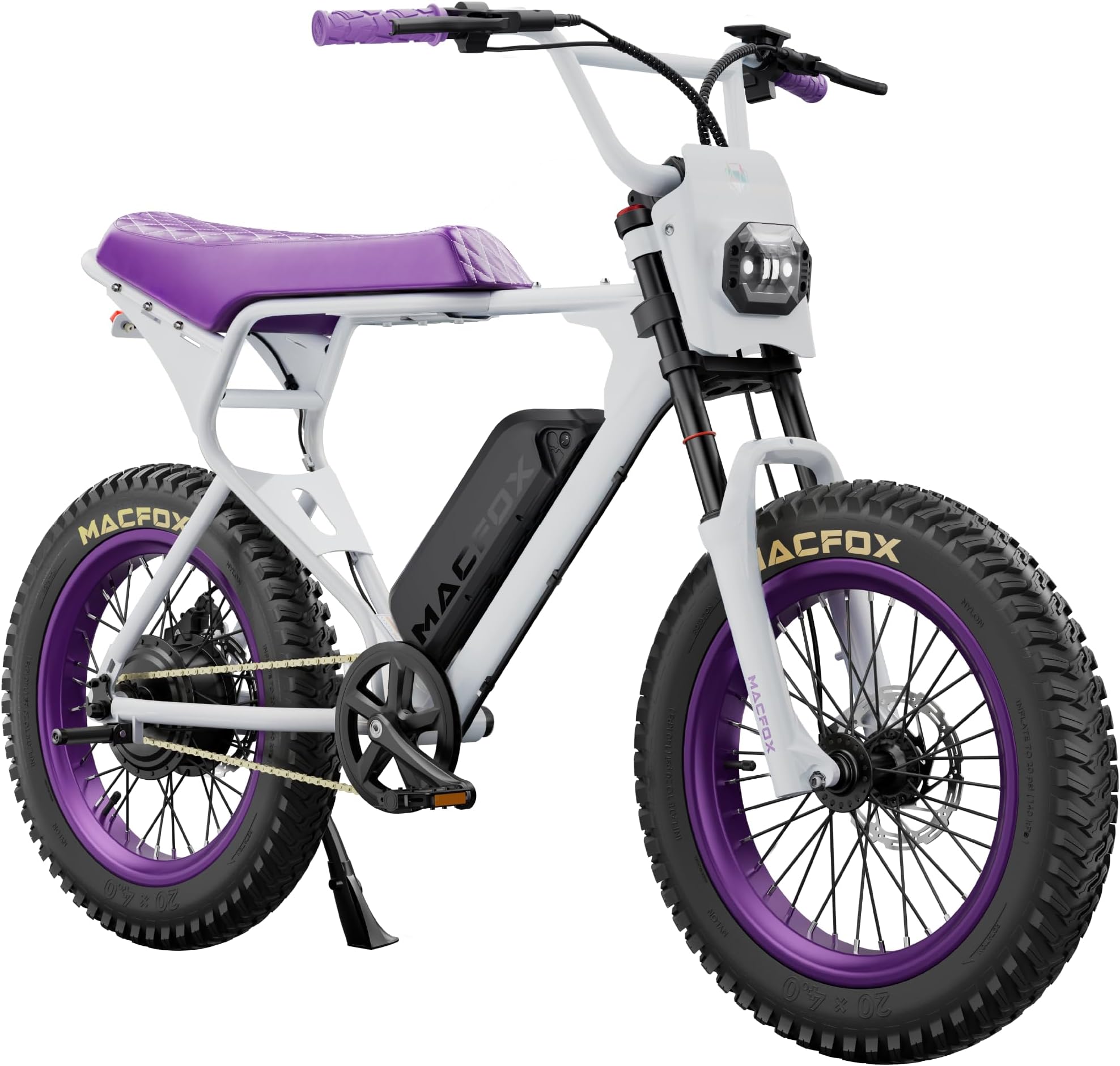 X1S Electric Bike for Adults, 750W Peak Power, 48V 10.4Ah Removable Battery, 28 Miles Range, 20"x4" Fat Tire Ebike, Front Suspension Fork, Single Speed Off-Road Commuter E-Bike