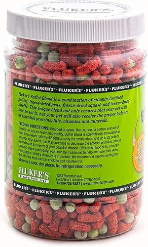 Miniatura 2 de Fluker's Buffet Blend - Dieta variada de verduras de dragón barbudo para adultos, 7 onzas