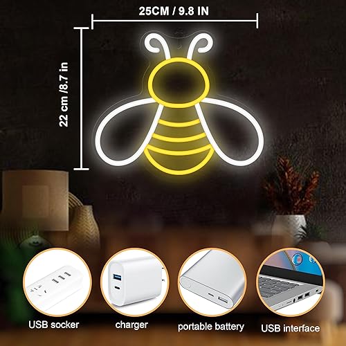 Miniatura 6 de COOLGIFT MART animal Señal de neón (abeja)