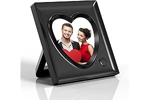 Voice Recording Picture Frame 20S Recordable Love Heart Shape Photo Frame Desk...