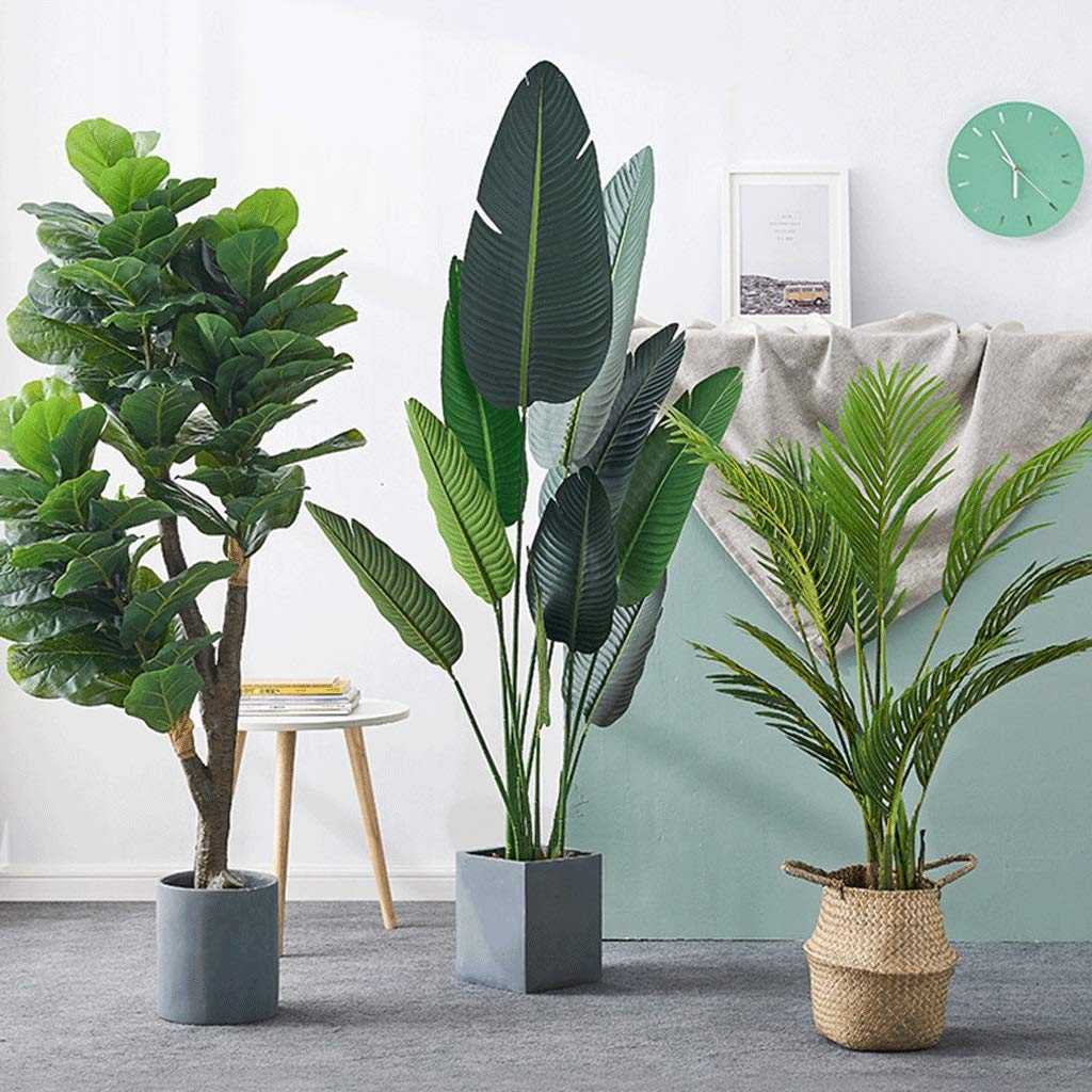Amazon.co.jp: 人工樹木 150cm/59フィート 人工植物 7種類の人工植物
