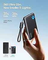 Vista 2 de INIU Cargador portátil, Banco de energía ultra delgado de 10000mAh 45W PD, paquete de batería mini de carga rápida, accesorios de viaje esenciales