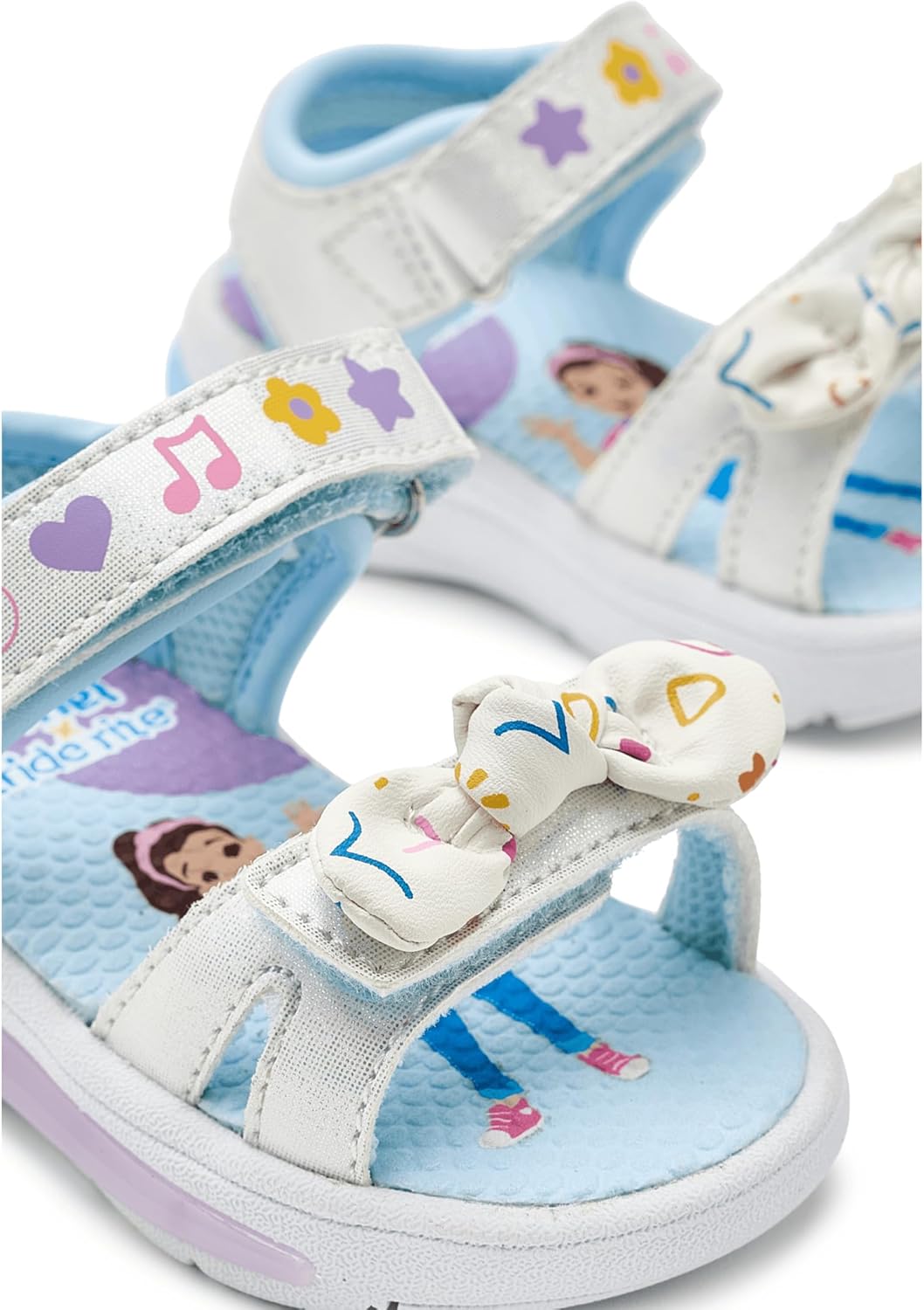 Ms Rachel x SR Baby Girls' Ms Rachel Light Up Bow Sandal