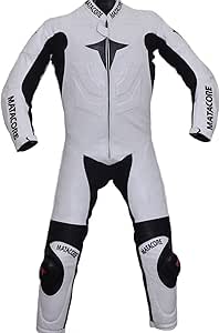 MATACORE White Leather Race Suit CE Approved XXL : Amazon.de: Automotive
