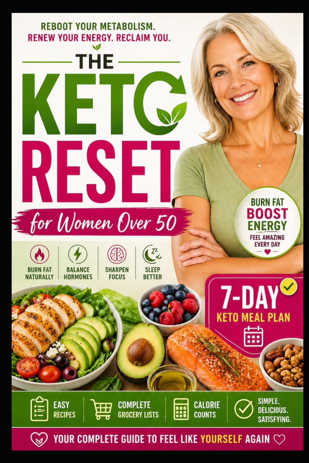 THE KETO RESET: for Women Over 50 : Your Complete 7-Day Keto Meal Plan (Various Diet Plans : DIY)