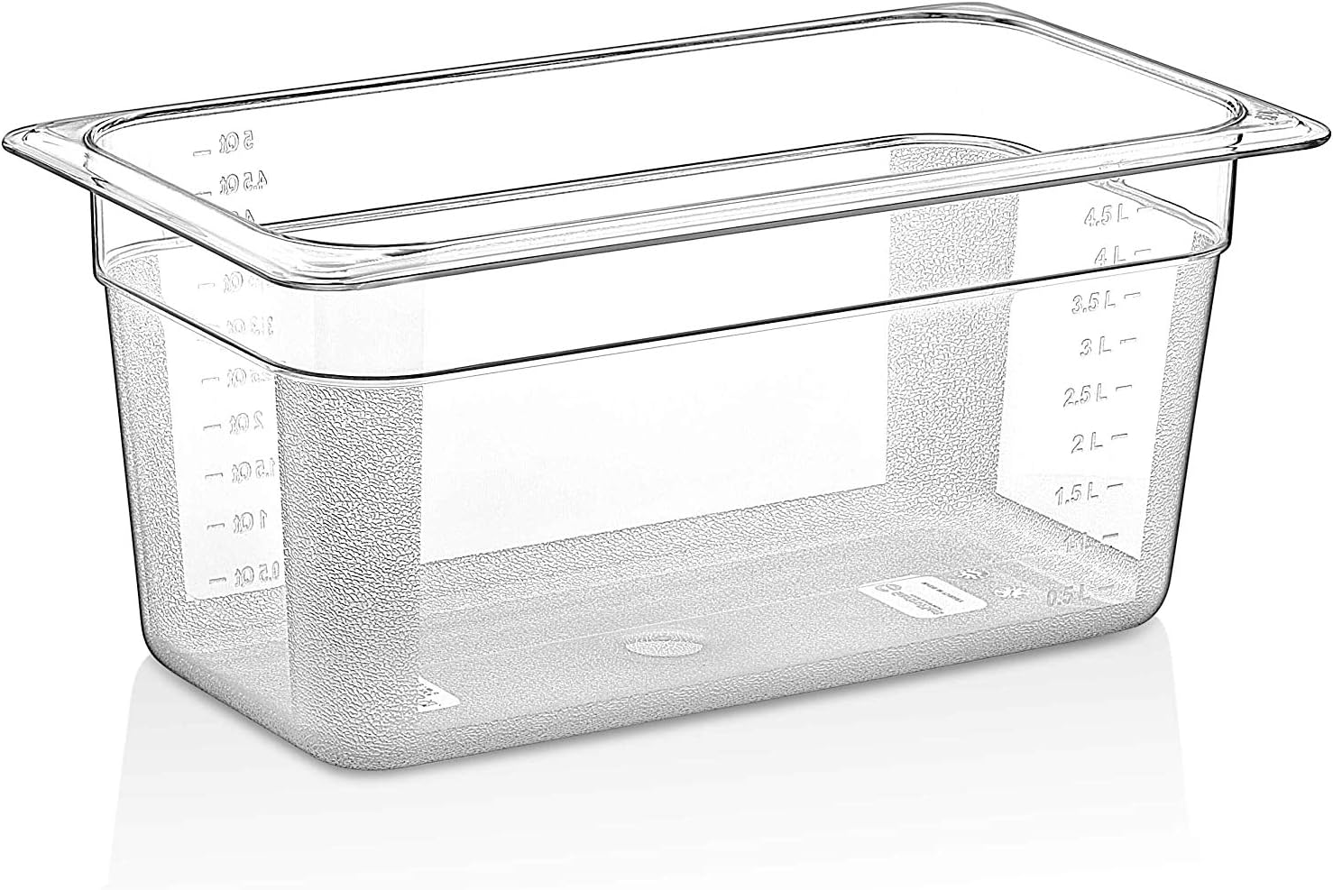 TemoWare 1/3 Polycarbonate Gastronorm Container 150mm Deep - Clear