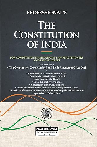 Constitution of India covering 106th Amendment with important Case Laws, Q&amp;A Data Bank on Constitutional Aspects of Indian Polity for Students, UPSC/ Competitive/ Civil Services Exams, Legal Fraternity, Practitioners, Legal Reference