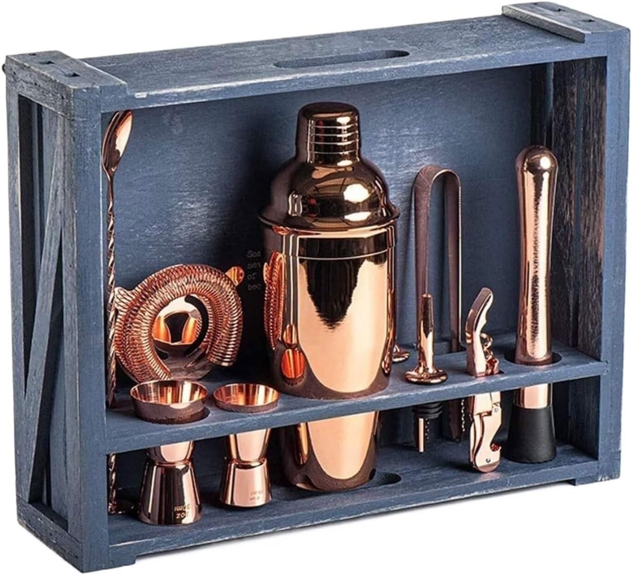 Set de Coctelera de Acero Inoxidable 11 Piezas para Bar