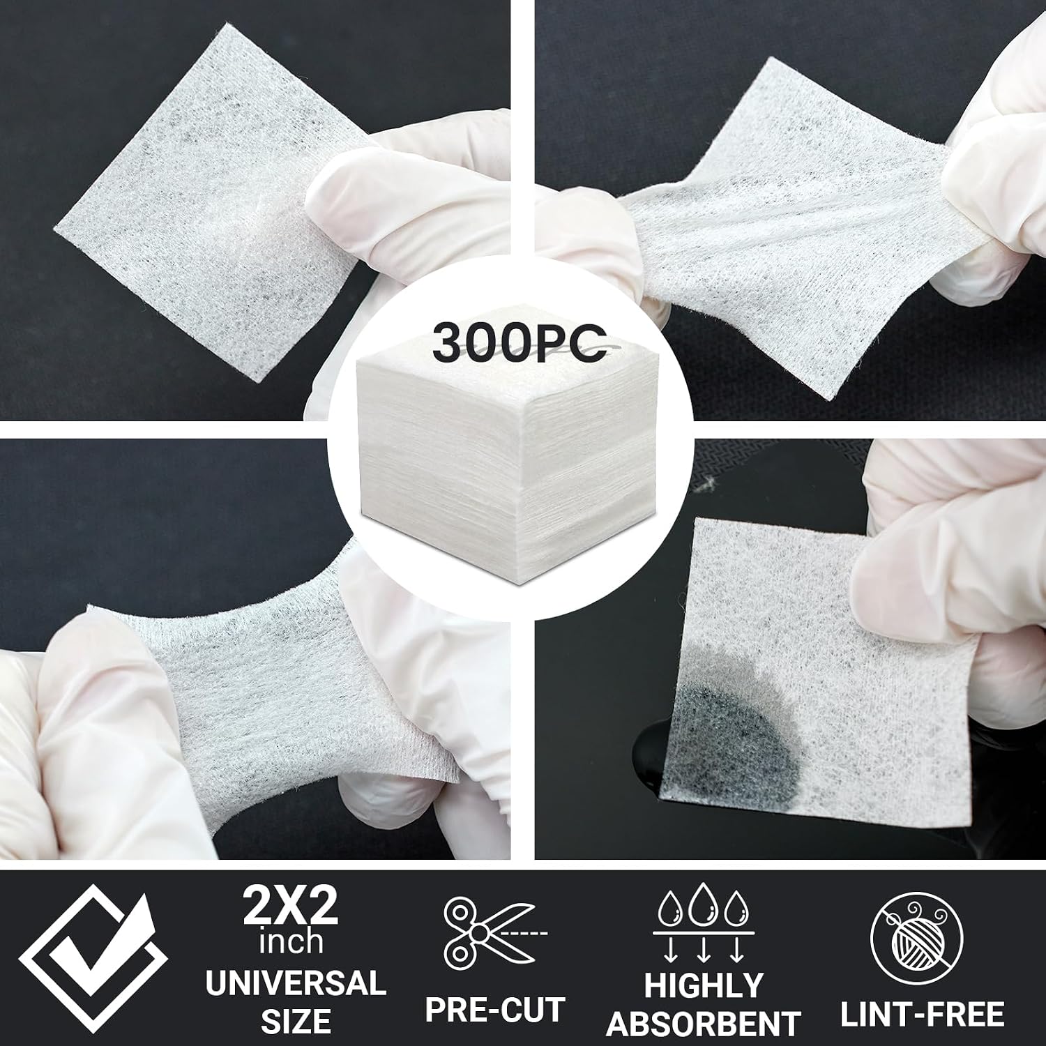 PINGMIC Gun Cleaning Supplies - Gun Cleaning Patches and Gun Cleaning Swabs image 3