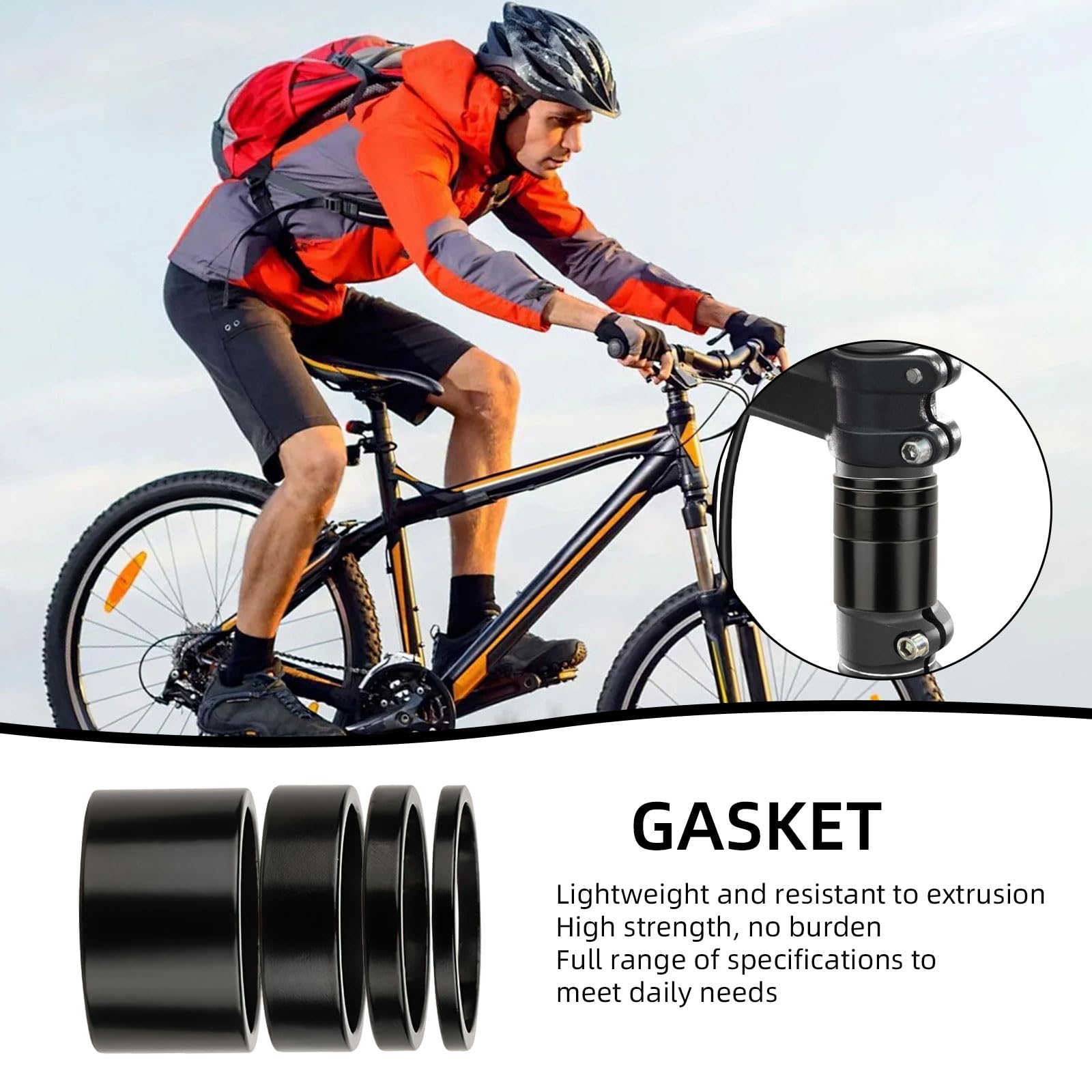 9 Stück Spacer Fahrrad, Spacer 1 1/8 zoll, Lenkererhöhung Fahrrad, Aluminium Distanzringe Abstandshalter Ahead Vorbau Lenker Klingel Aluspacer Distanzscheiben Headset Spacer (3mm/5mm/10mm/20mm) Sport & Freizeit