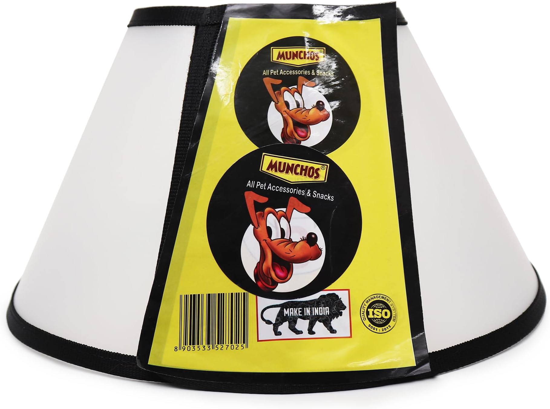 MUNCHOS Pet Cone Elizabeth Collar NO.3 for Dogs (Large Size)
