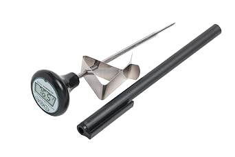 Digital Cooking Candy Liquid Thermometer with Stainless Steel Pot Clip, Quick Read, Battery Included