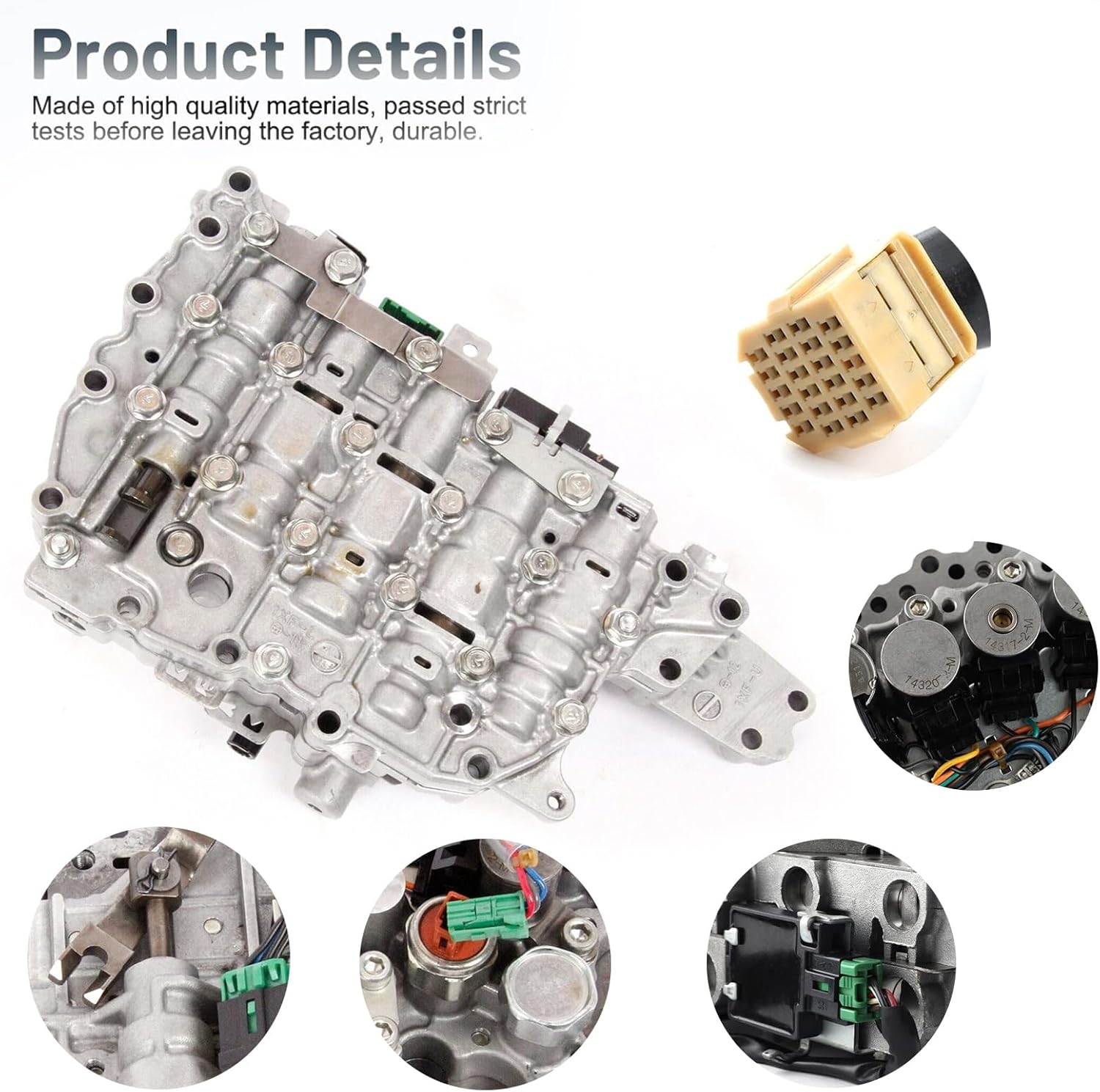 RE0F10A JF011E CVT Valve Body 1 Sensor w Stepper Motor Compatible with Nissan Altima Murano Rogue Sentra Jeep Mitsubishi outlander 2007-up