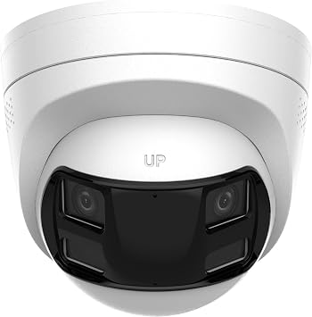 Hikvision Hilook 6MP Indoor Network Camera, Fixed Turret Style, Dual Lens, 180° Wide Angle, Smart Hybrid Light, Two-Way Audio, IP67 Rated, IPC-T260HAD-LUF/SL (RB) compatible