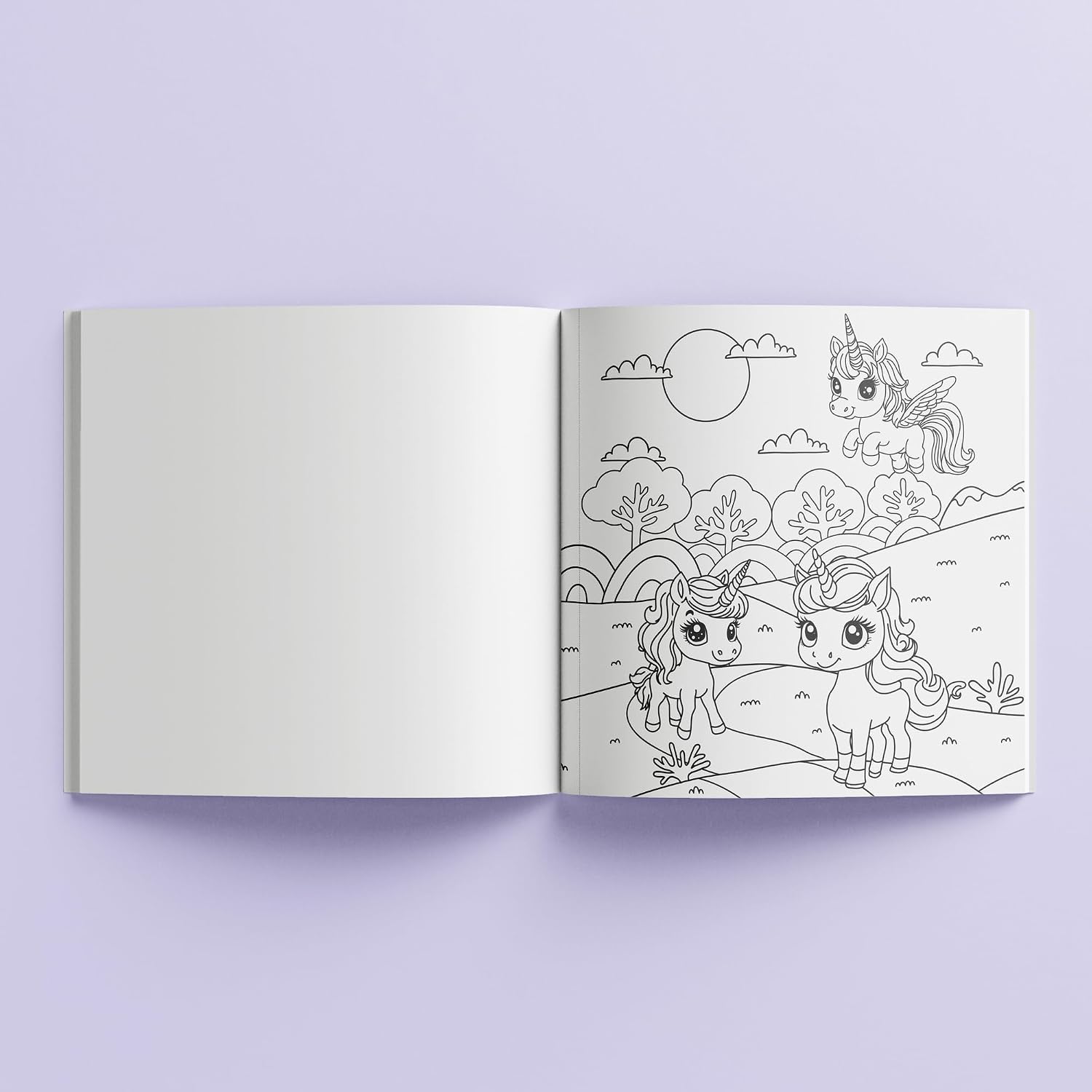 Kaleidoscope Unicorn Magic Coloring Book - 96 Pages for Kids Ages 8+ image 4