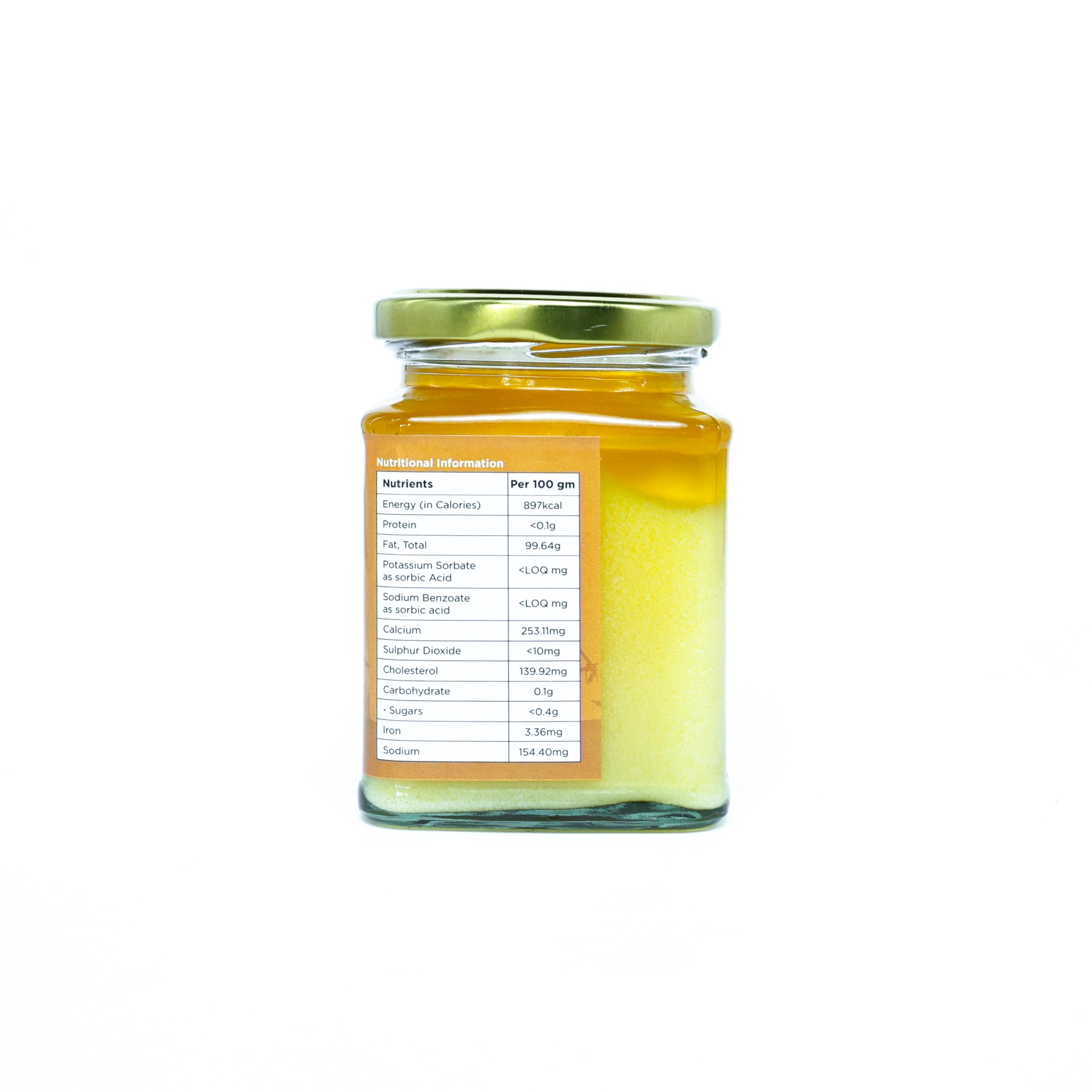 Saguna Baug Farm Fresh Pure A2 Gir Cow Ghee - 250gm by Vedic Bilona Method, Non GMO 1