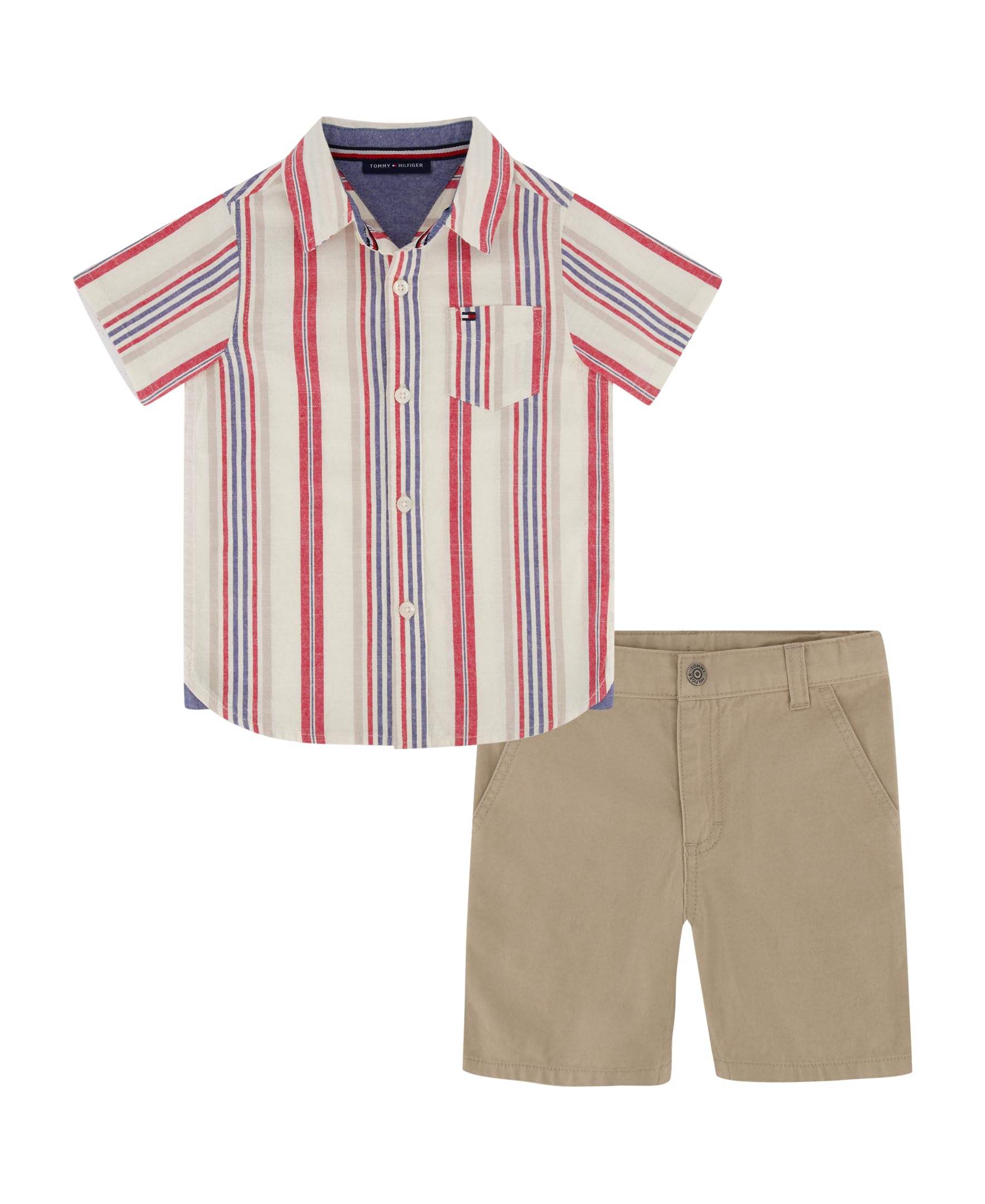 Tommy HilfigerBoys 2pc Shirt Short Set Short Set