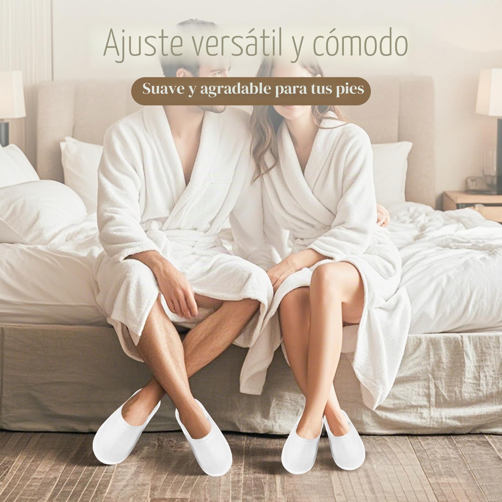 10 pares de pantuflas de hotel blancas para mujer y hombre, pantuflas desechables antideslizantes, pantuflas desechables, pantuflas para invitados, dedos cerrados, pantuflas de felpa unisex