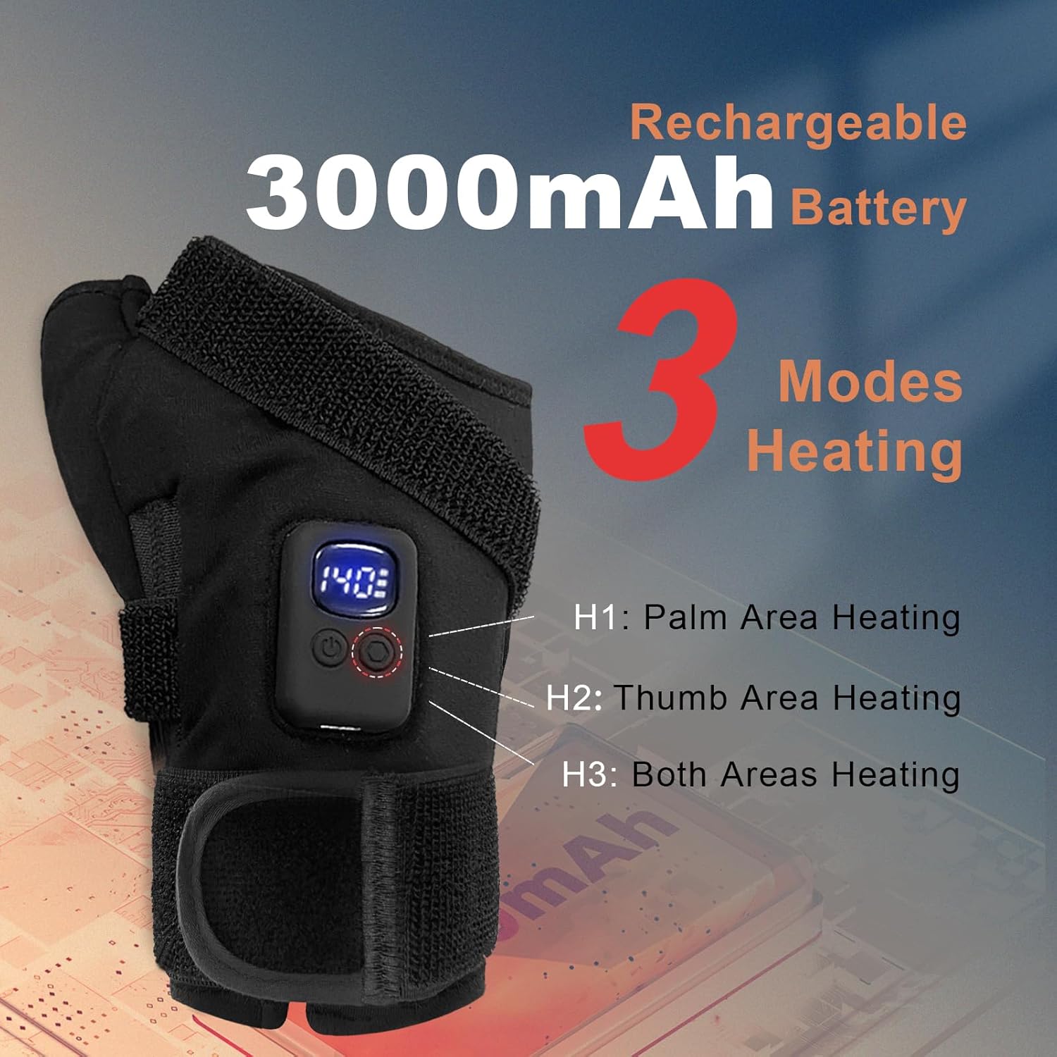 Heated Carpal Tunnel Arthritis Compression Wrist Brace Gloves for Women Men for dequervains tendonitis Pain for Hands Trigger Finger - Image 4