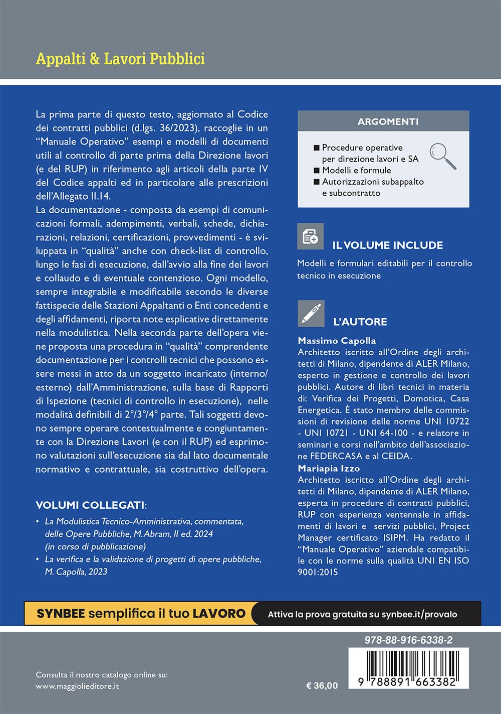 Il controllo tecnico in esecuzione delle opere pubbliche. Aggiornato al D.lgs. 36/2023 (Codice Appalti)