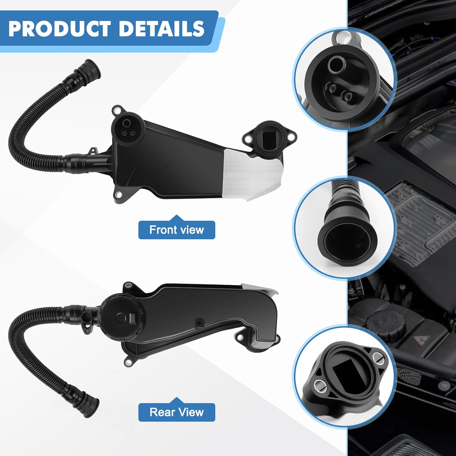 Air Oil Separator Assembly PC3Z-6A785-A,Air Oil Separator Assembly Fit for Ford 2023-2024 Super Duty 6.7L Diesel Replace PC3Z6A785A