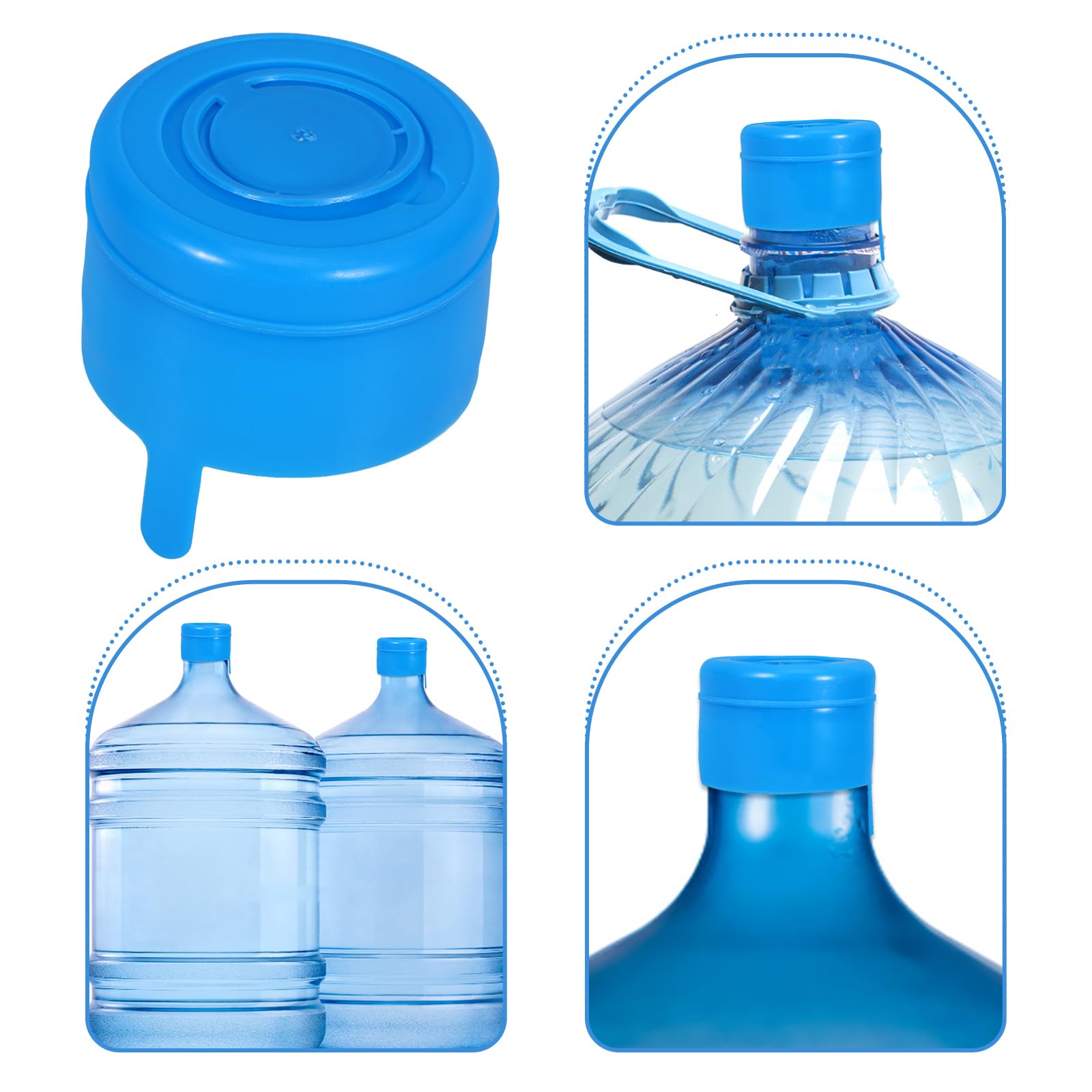 BESPORTBLE Boccale per Acqua 25 Pezzi 5 Galloni Tappo a Vite Coperchio paraspruzzi