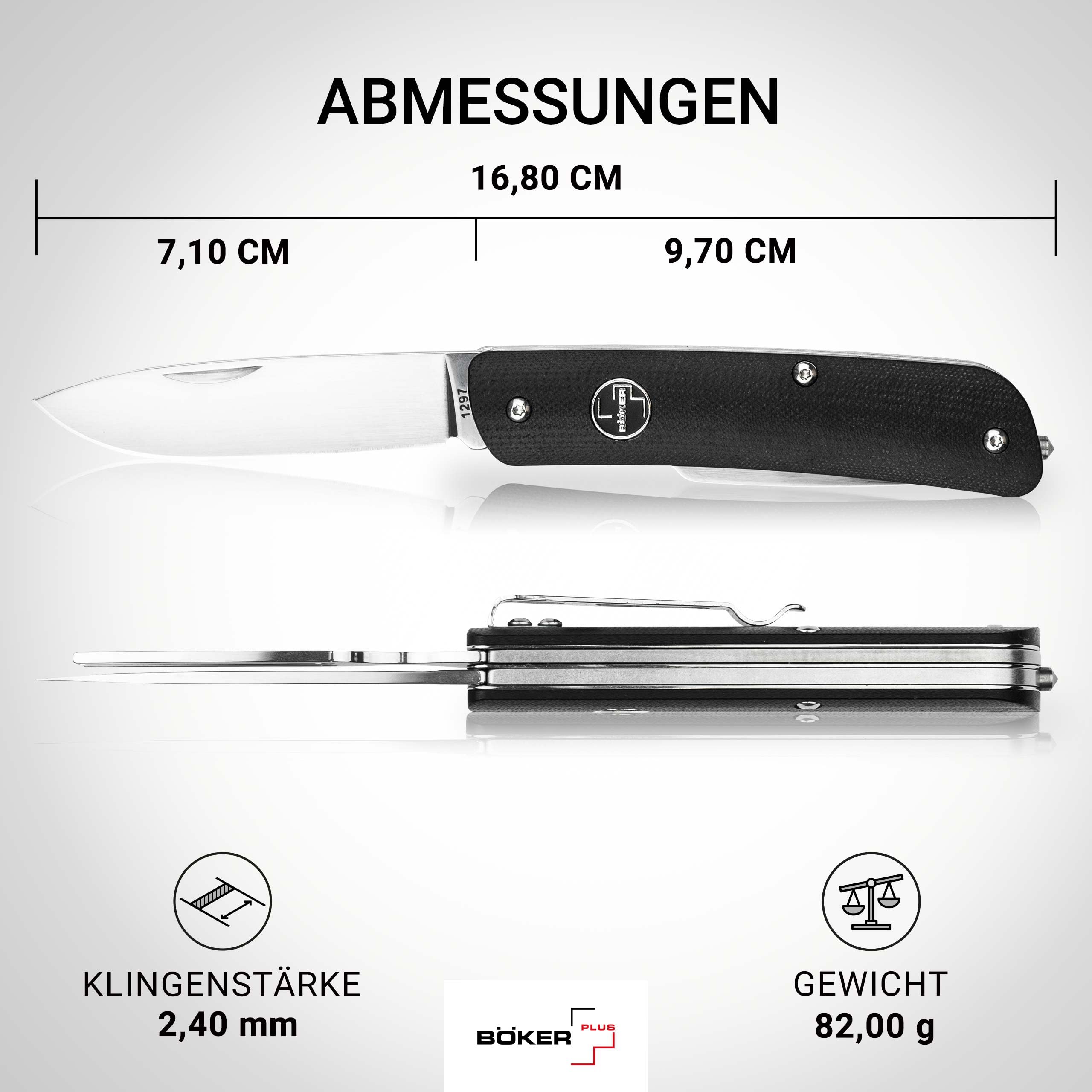 BÖKER PLUS® Tech Tool Fork - klappbares Camping-Besteck mit Gabel, EDC Multitool für Outdoor