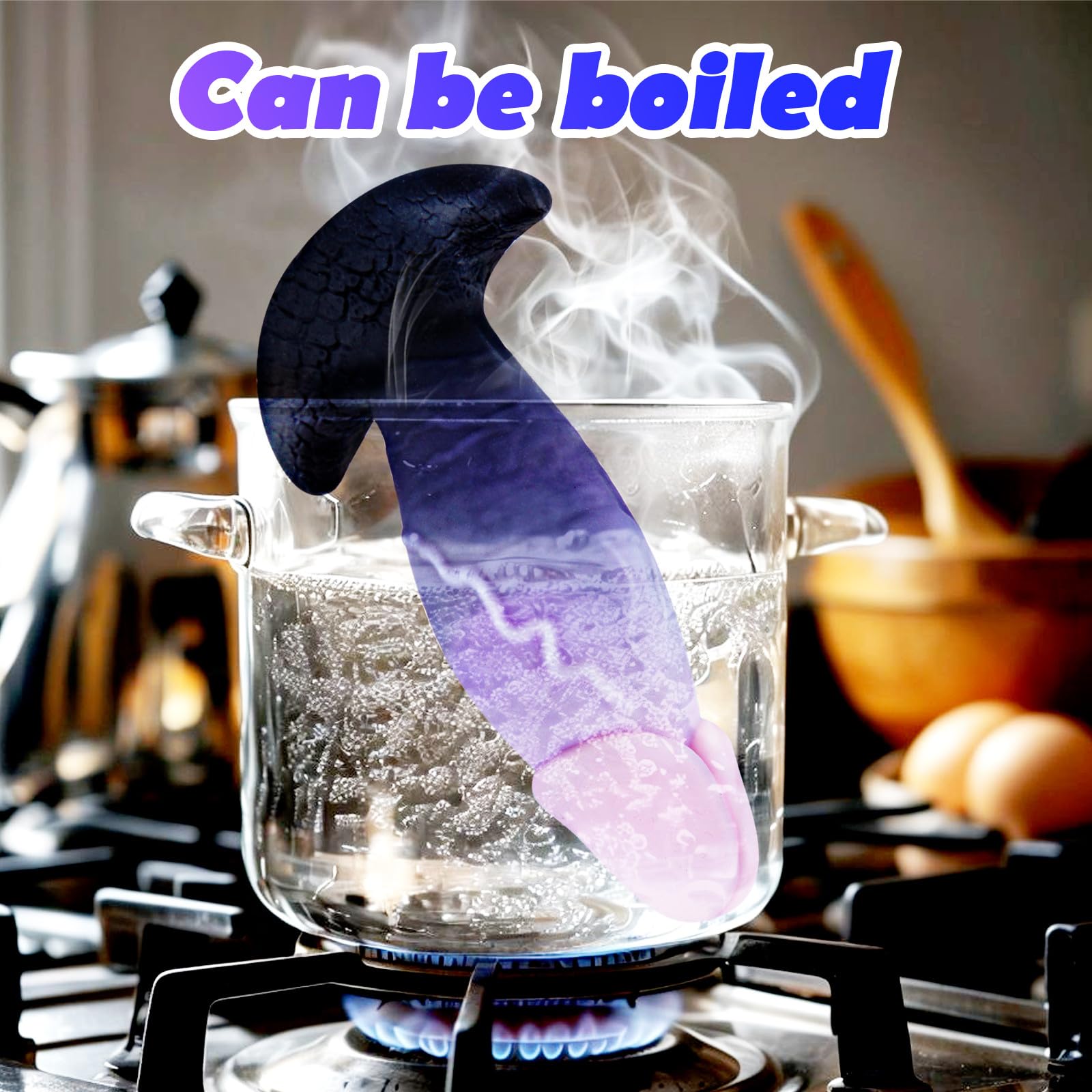 3 Size (5.7", 6.9", 8") Realistic Butt Anal Plug Dildo Set, Silicone Monster Fantasy Anal Training Kit with Wearable Base, Small Big Prostate Anal Beads Dildo Sex Toys for Beginners Advanced Users