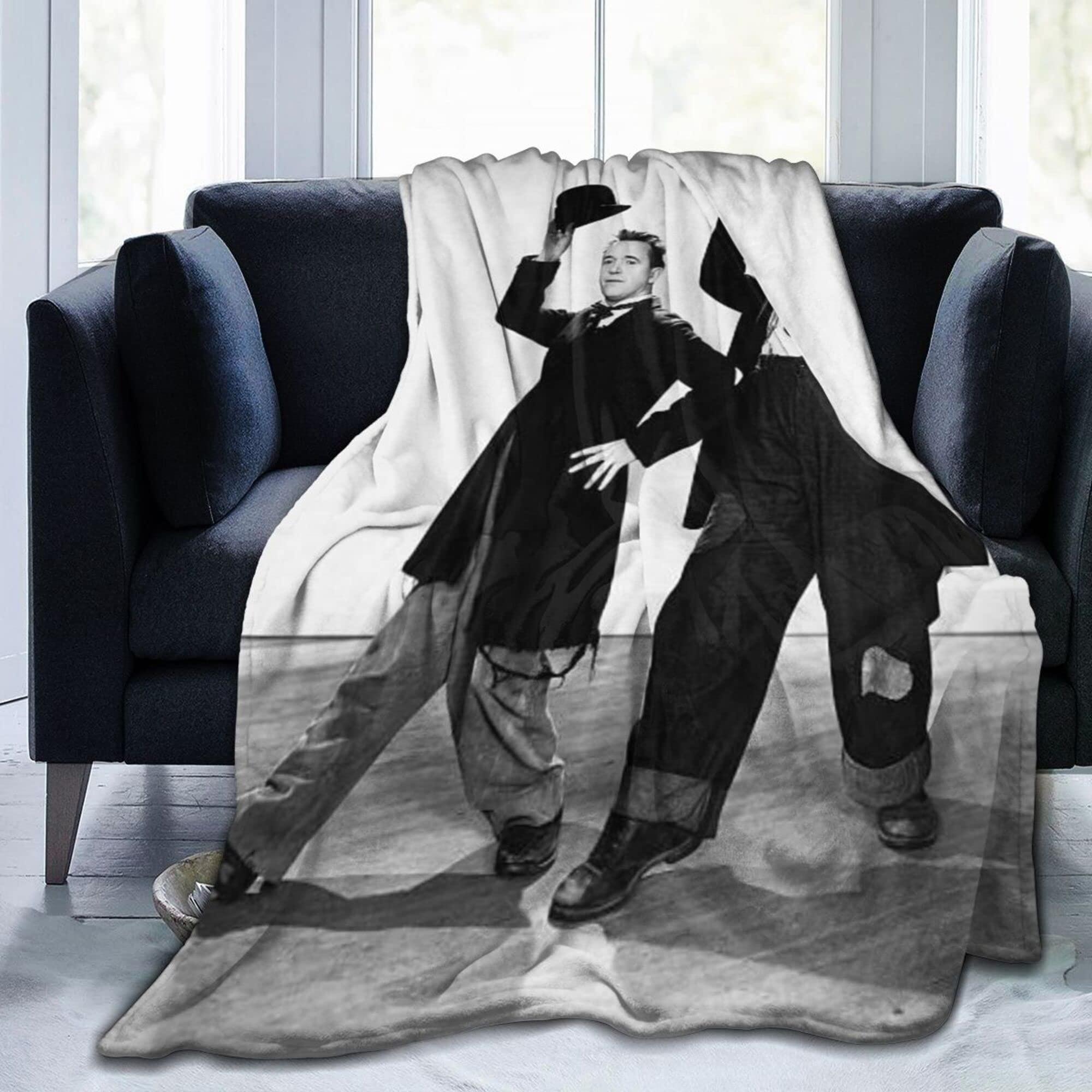 Lawenp Ultra-Soft Fluffy for Laurel and Hardy Blankets & Throws Blanket Soft, Blanket Flannel Blanket for Home Outdoor Napping, Sleeping, Traveling, Camping60 x50