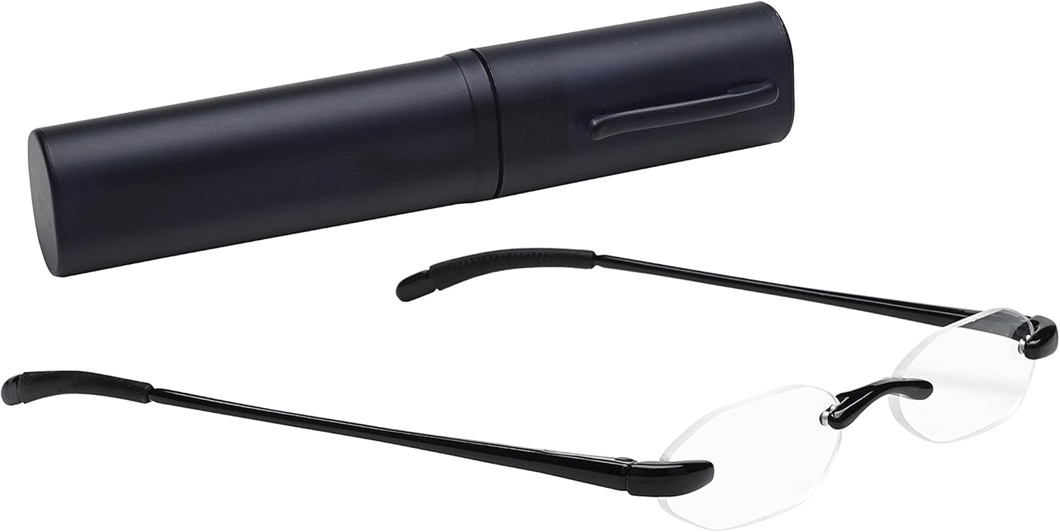 Select-A-Vision Flexi Lights Rimless Round Unisex Readers, Pink, 1.25 : Health & Household