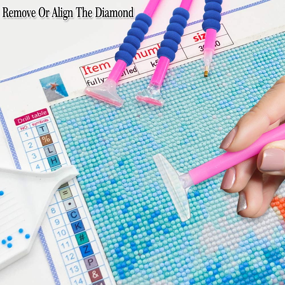 inifus 50 pezzi 5D fai da te Diamond Painting accessori e strumenti, Dimand Art Paintings Kit, kit per pittura con diamanti per adulti o bambini