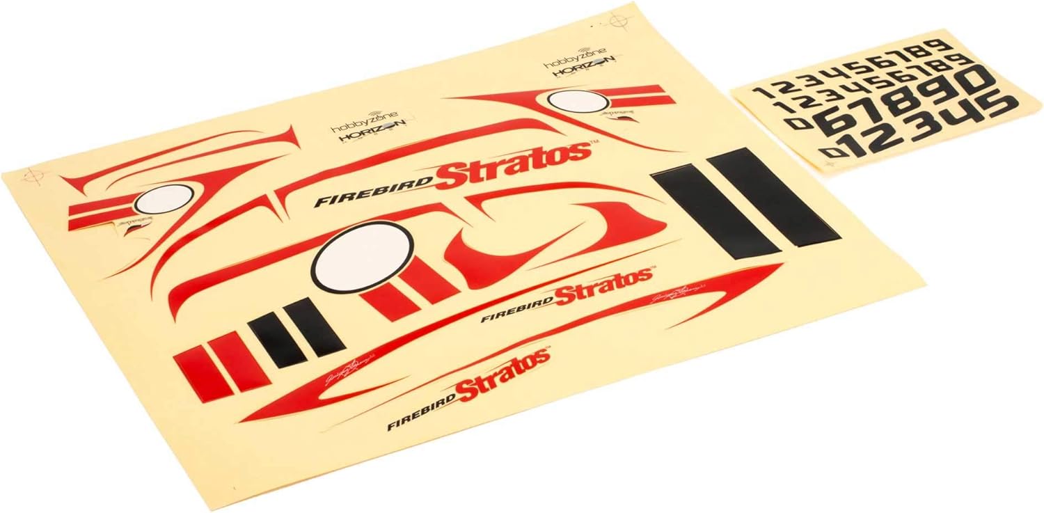 HobbyZone Decal Sheet: Firebird Stratos, HBZ7710