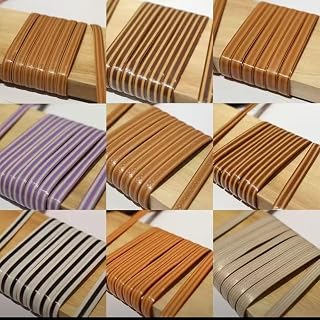 ZIUSFAC Material De Reparación De Ratán Tejido De Plástico 60m Tejido De Ratán Sintético Plano Ratán Material De PE Material De Fijación De Ratán para Muebles De Jardín(Gold 1)