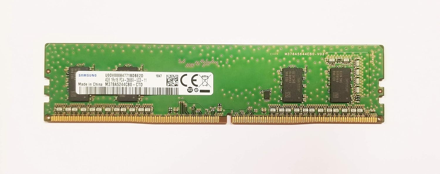 Samsung 4GB DDR4 2666MHZ PC4-21300 288 Pin DIMM CL 19 Memory Module M378A5244CB0-CTD Desktop Ram