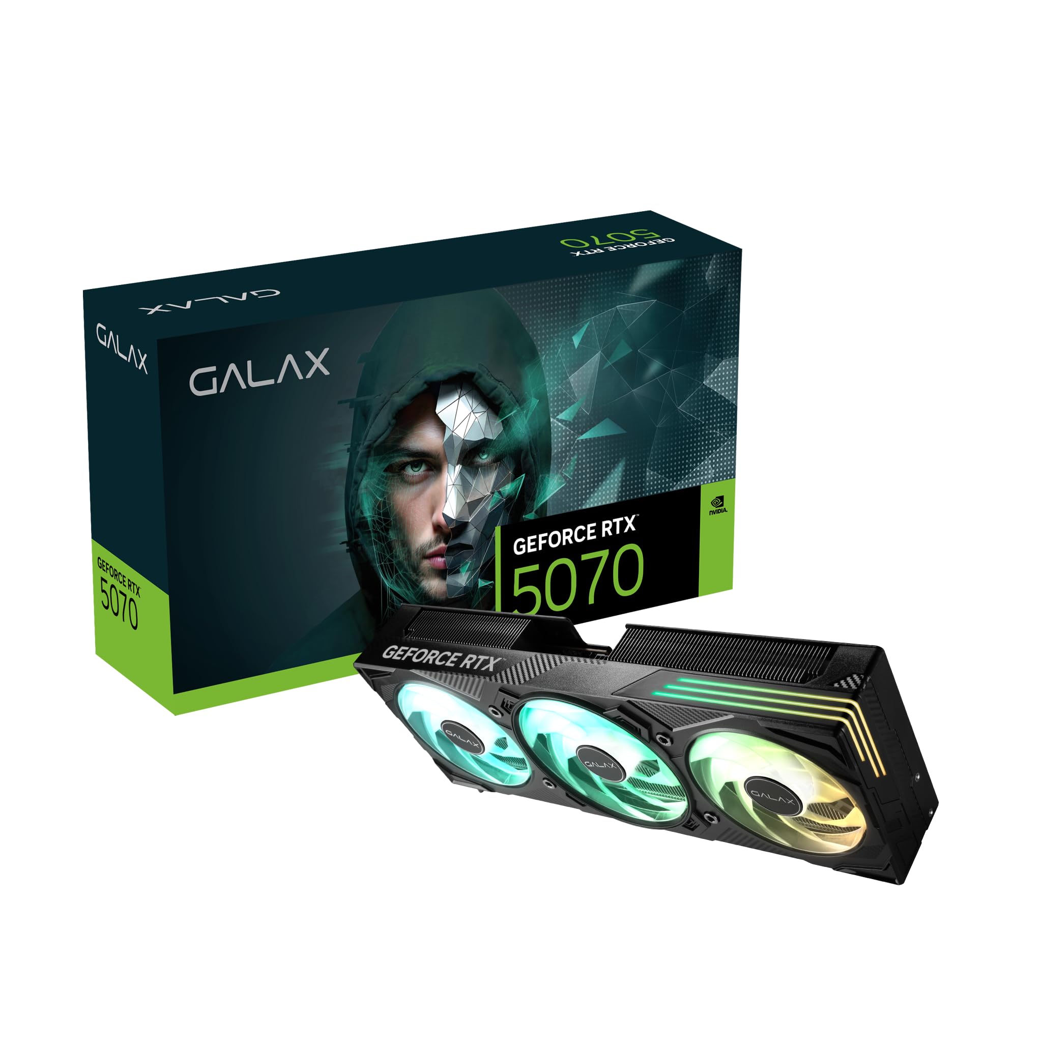 Galax GeForce RTX 5070 EX Gamer 1-Click OC 12GB GDDR7 GPU Overclockable Graphics Card | DLSS 4, Ray Tracing, PCIe 5.0 | 192-bit, 28Gbps, 8K UHD | HDMI 2.1b & DP 2.1b | Triple Fan ARGB | VR Ready Black-image-39