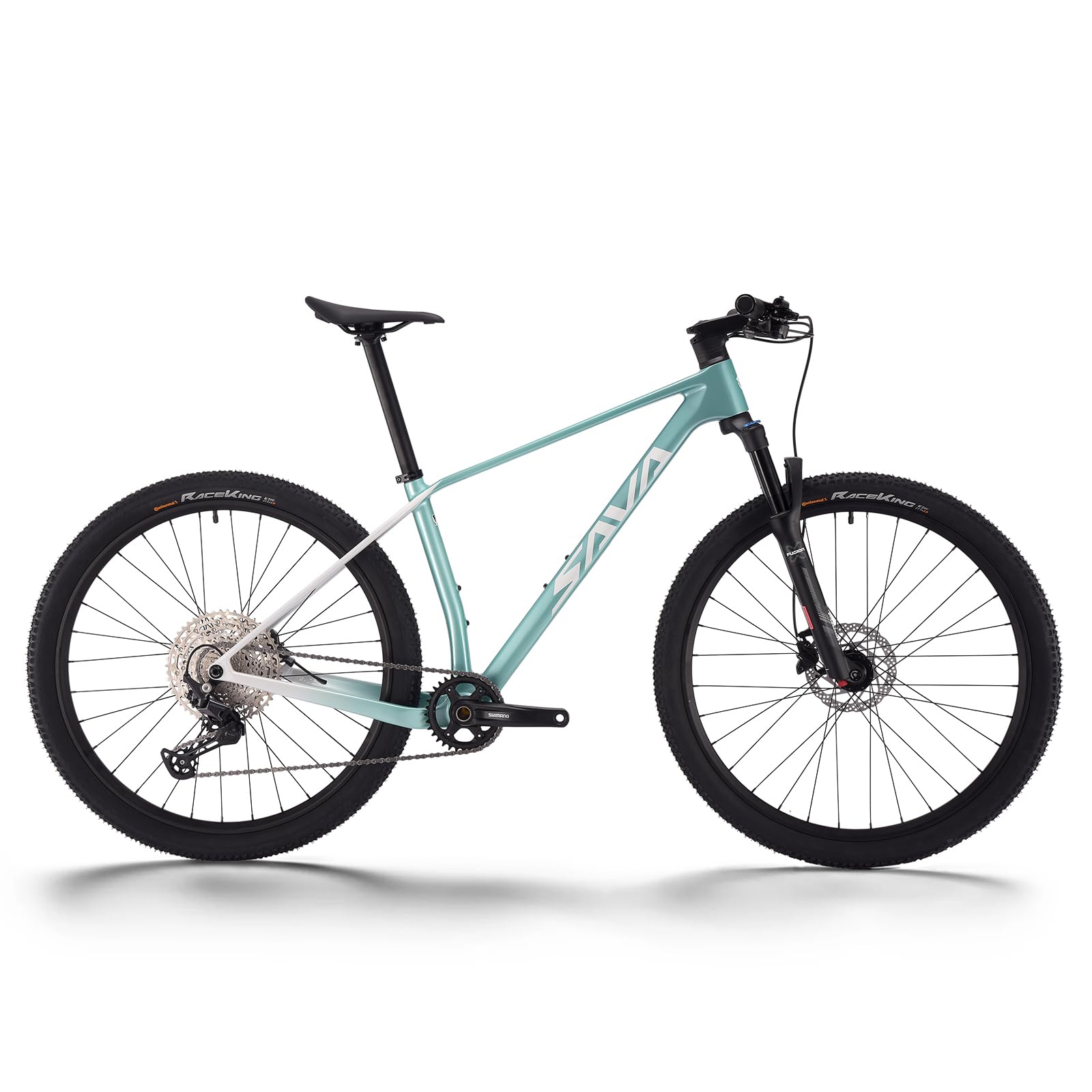 SAVADECK Carbon Fiber Mountain Bike with Shimano Deore M6100 12-Speed, MTB Bicycle with Hydraulic Disc Brakes
