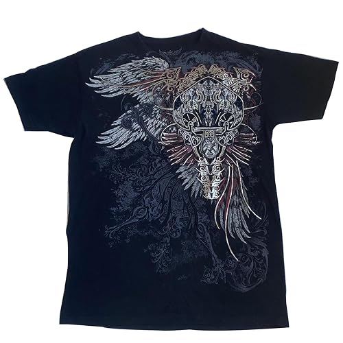 Womens Y2k Graphic Baggy Tees Shirts 2000s Gothic Grunge Emo Tops Fairycore Clothes