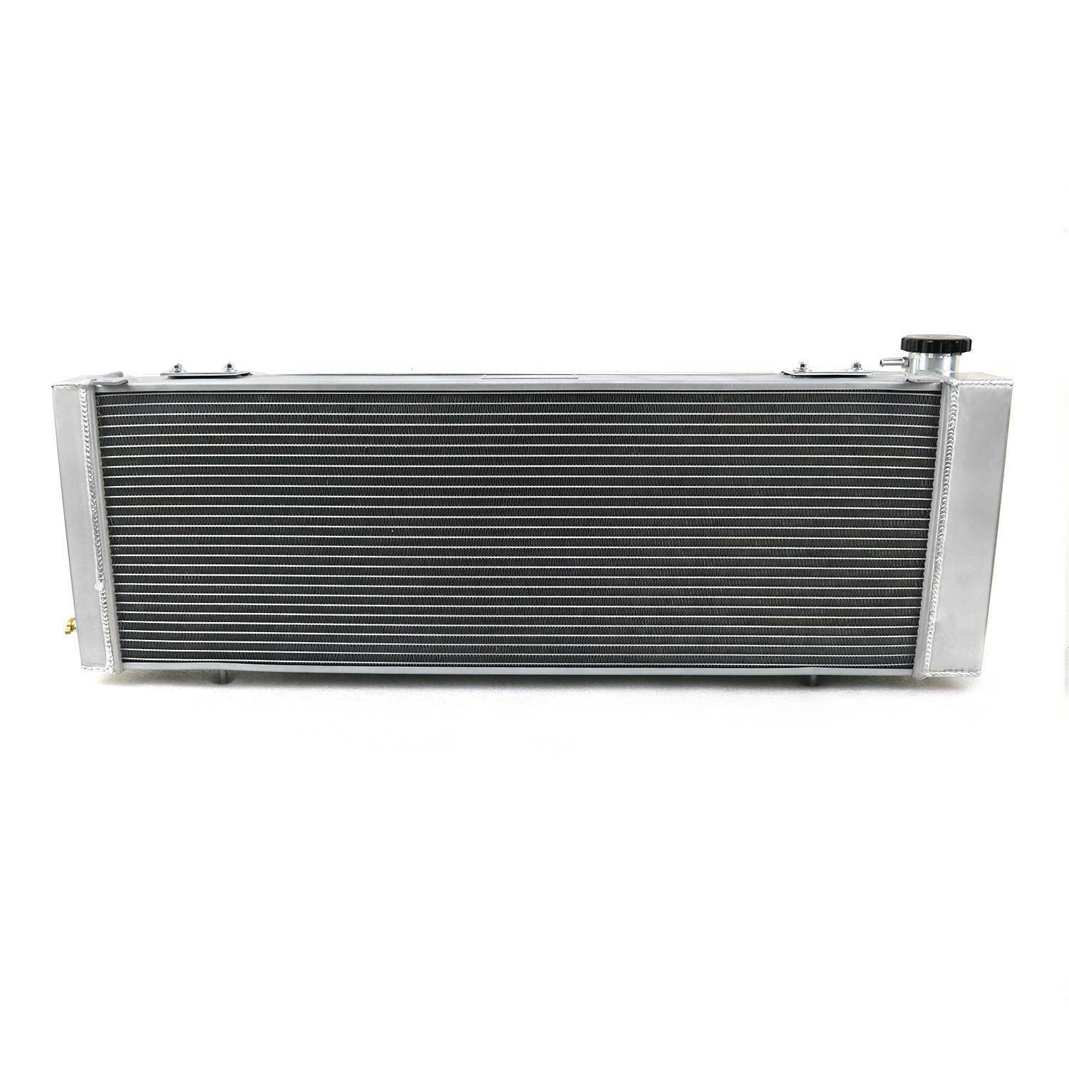 26MM Aluminum Radiator for 1991-2001 Jeep Cherokee Comanche 2.5L 4L L4 L6, All Aluminum Radiator + Shroud Fan + Relay Kits 92 93 94 95 96 97 98 99 00