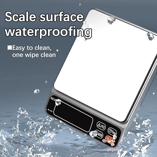 Miniatura 9 de Báscula de cocina para cocinar hornear preparación de comidas dieta y pérdida de peso onzas digitales gramos mililitros 66 libras  66lbs pantalla