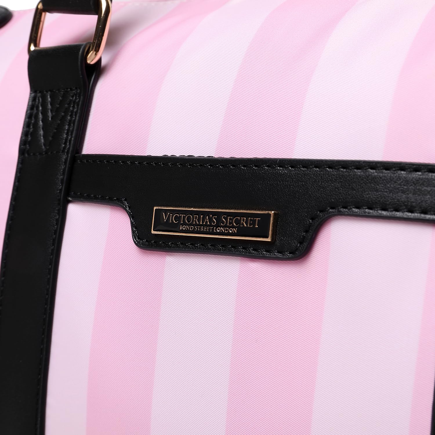 Victorias Secret Bolsos para mujeres, bolsos de lona, bolsos con cremallera de gran capacidad, bolsos de viaje para escuelas de trabajo (negro)（Rosado）