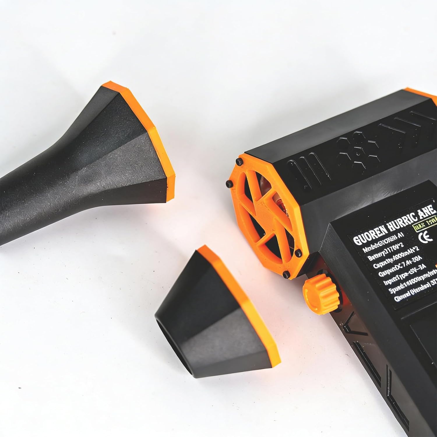 Cordless Cooling Fan Blower Rechargeable Dry Air Blower Powerful Electric Air Duster Nozzle for Car Handheld