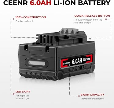 7.0Ah Battery Replacement for Porter Cable 20V Battery Compatible with Porter Cable 20V Lithium Battery (2Pack)